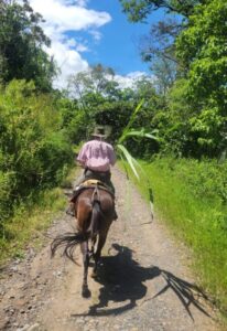 Julio leading the trail to Villa de Leyva